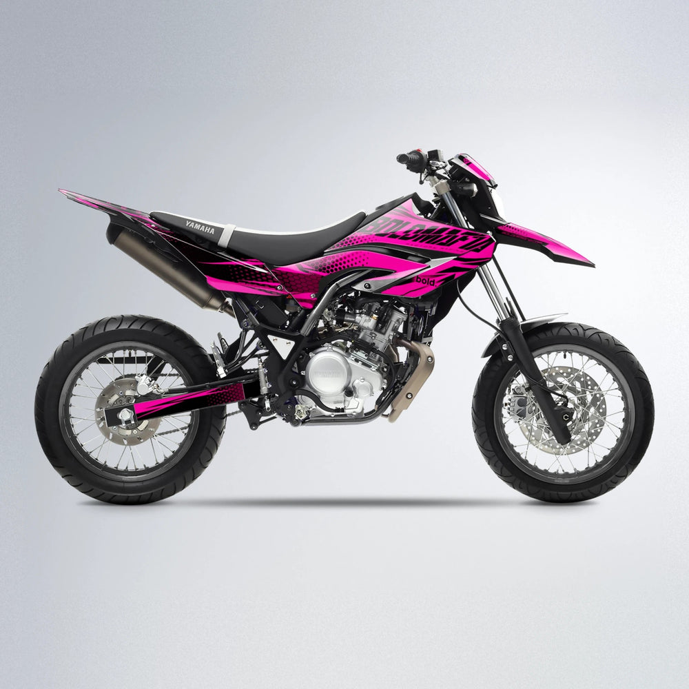 NIGHTFLARE Yamaha WR 125X supermoto graphics kit in Pink