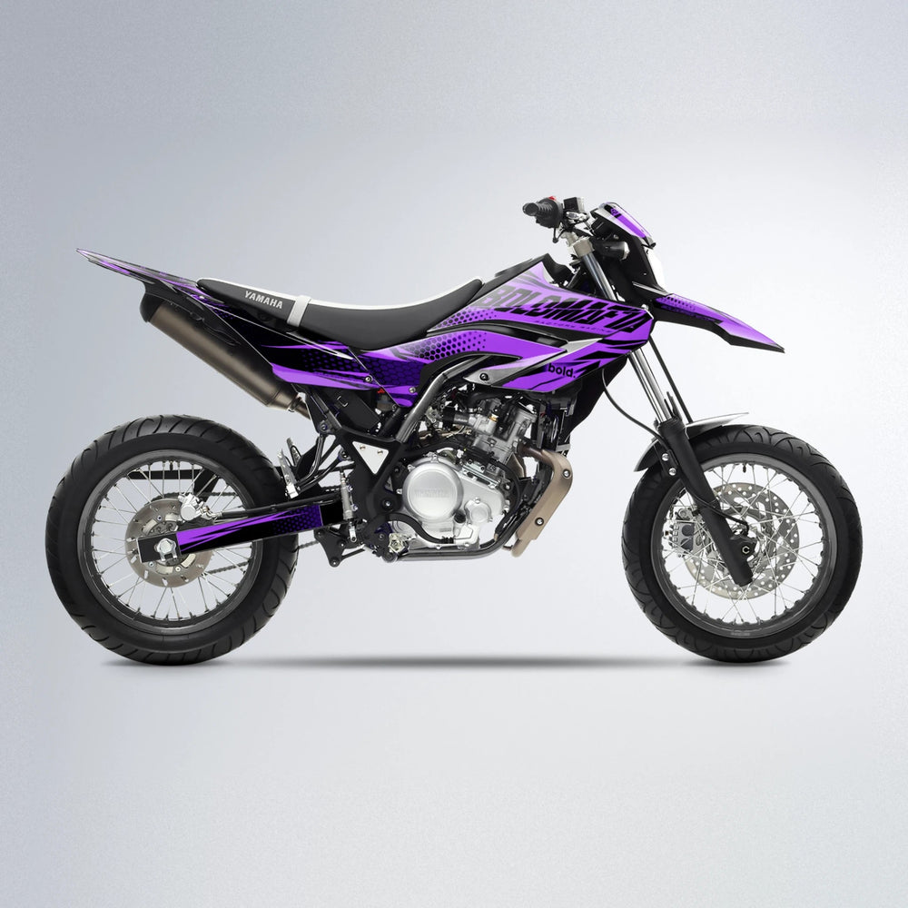 NIGHTFLARE Yamaha WR 125X supermoto graphics kit in Purple