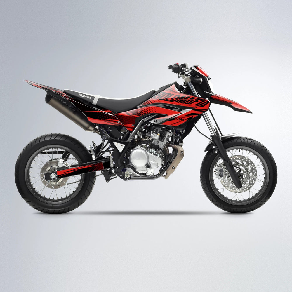 NIGHTFLARE Yamaha WR 125X supermoto graphics kit in Red