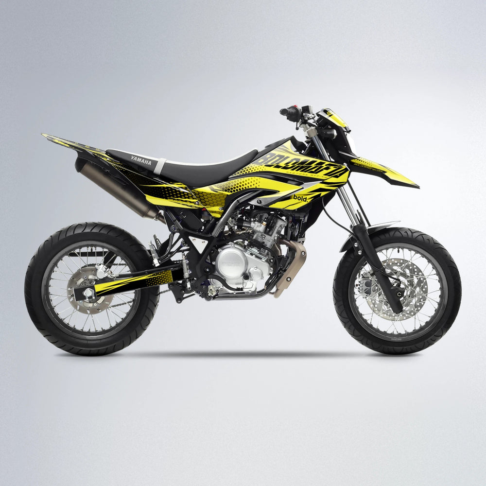 NIGHTFLARE Yamaha WR 125X supermoto graphics kit in Yellow
