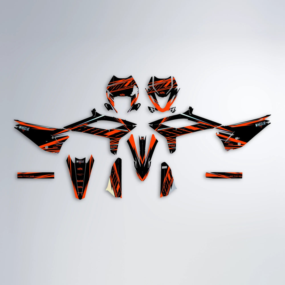 NTK V2 Beta graphics kit parts layout in Custom Colour