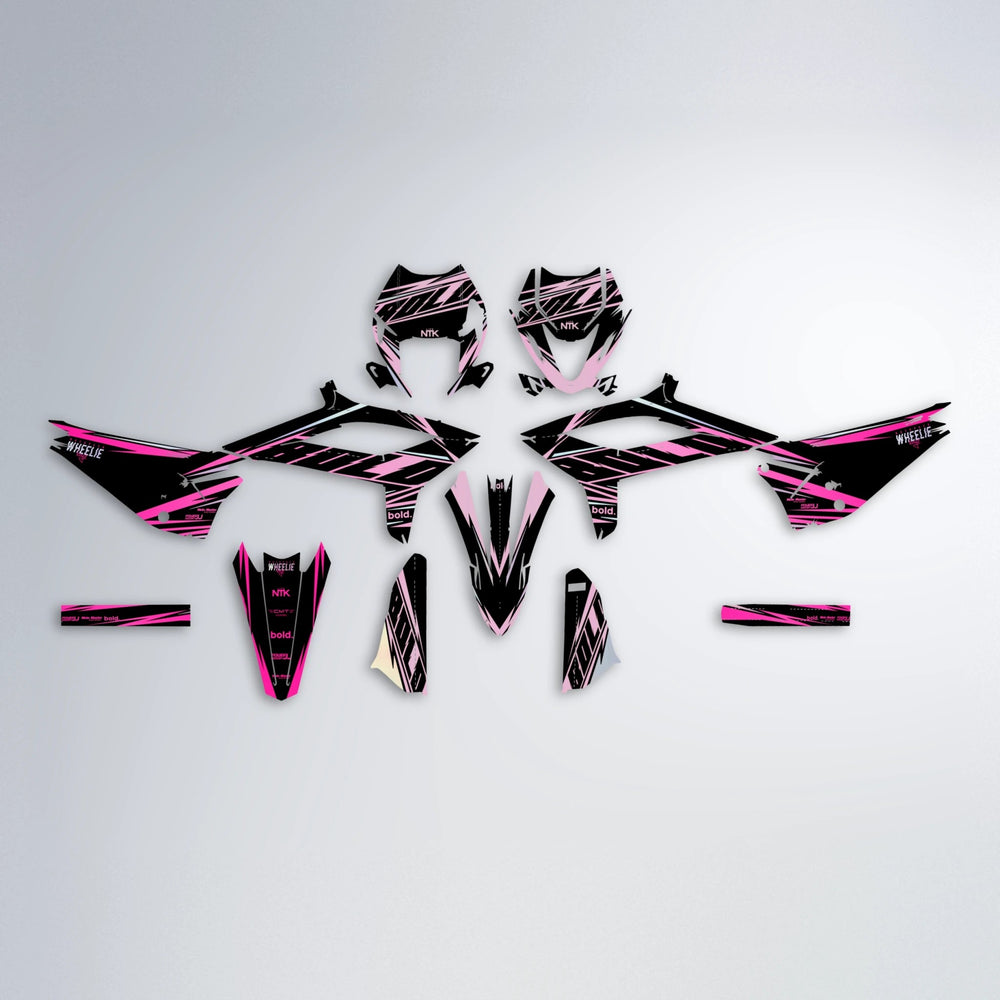 NTK V2 Beta graphics kit parts layout in Flamingo