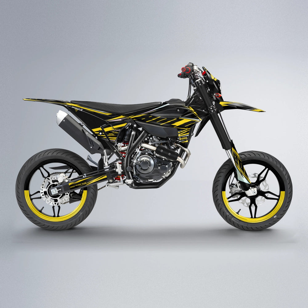 NTK V2 Beta supermoto graphics kit in Yellow