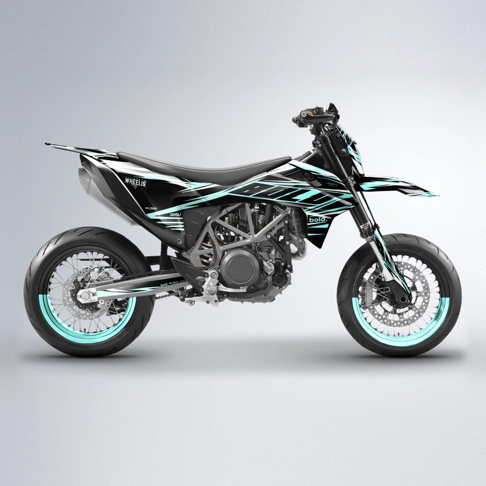 NTK V2 KTM SMC 690 supermoto graphics kit in Mint