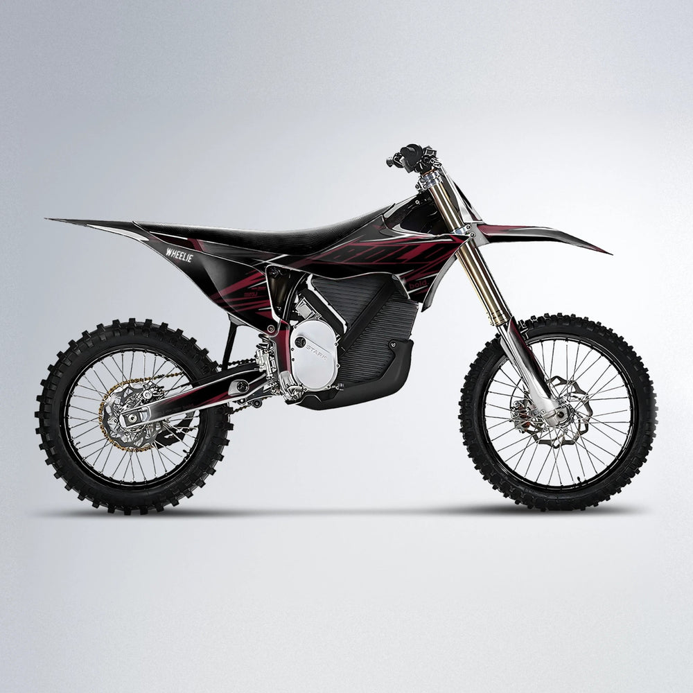 NTK V2 Stark Varg MX motocross graphics kit in Black & Red
