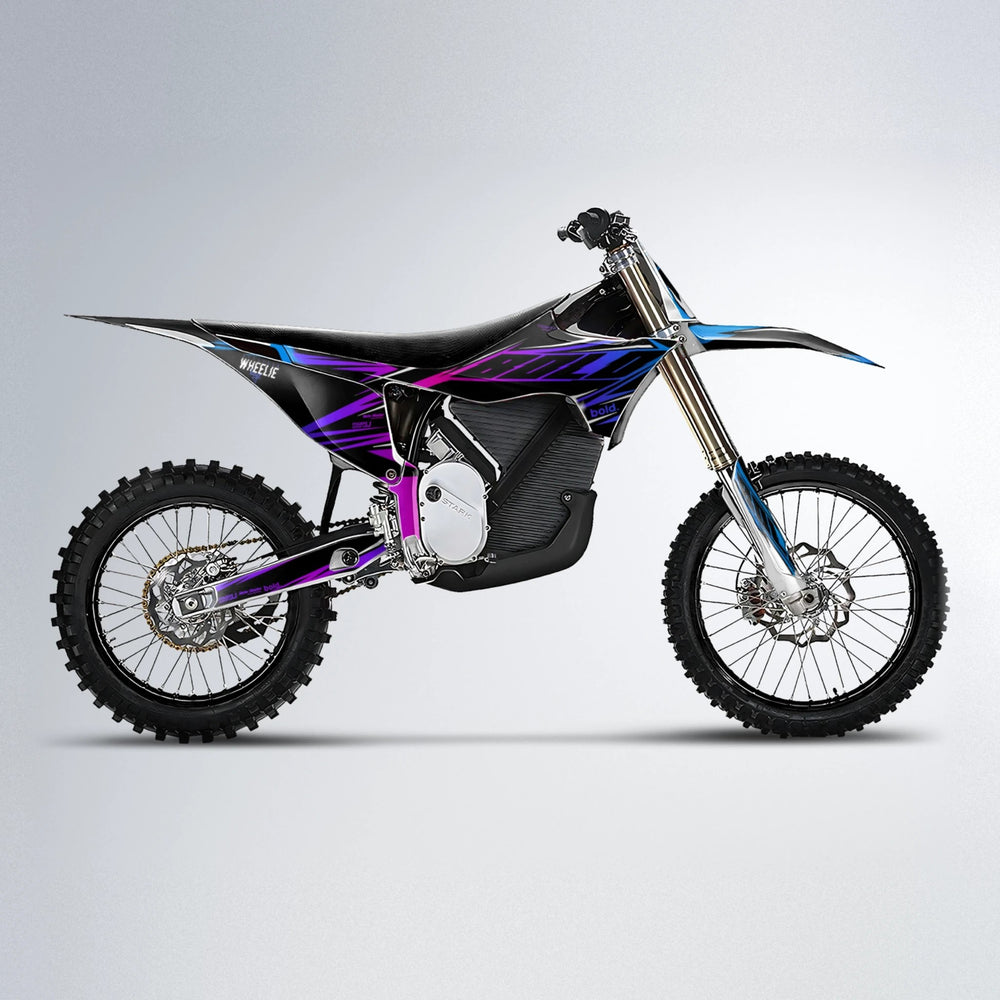 NTK V2 Stark Varg MX motocross graphics kit in Blue Purple Fade