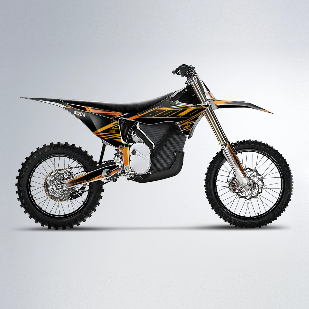 NTK V2 Stark Varg MX motocross graphics kit in Orange & Yellow