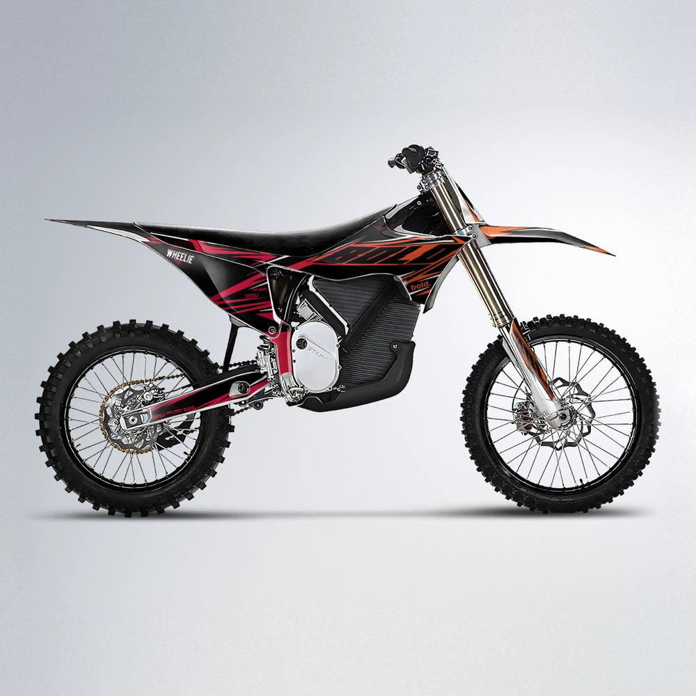 NTK V2 Stark Varg MX motocross graphics kit in Red & Orange