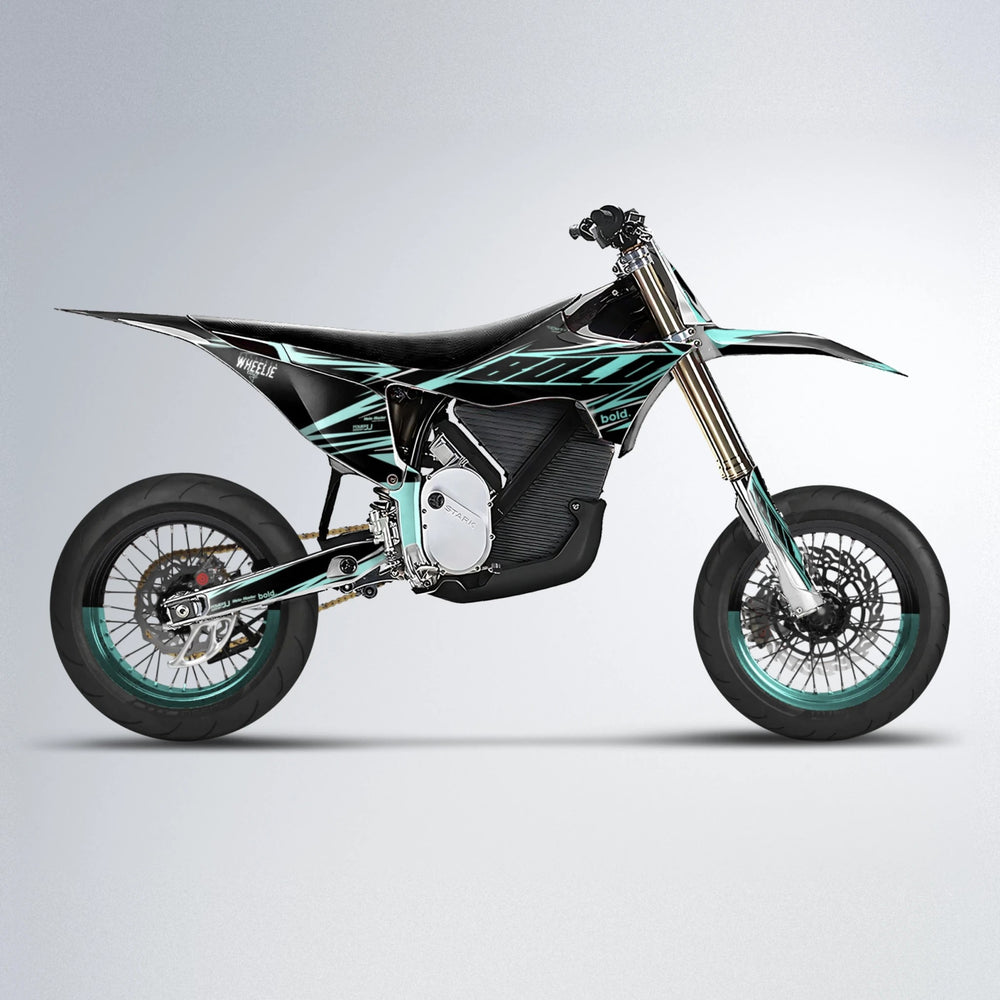 NTK V2 Stark Varg SM supermoto graphics kit in Mint