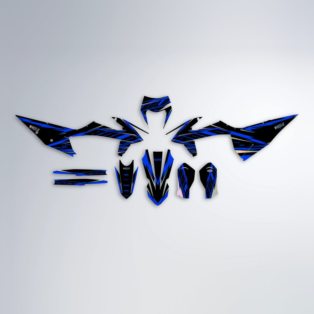 NTK V2 graphics kit parts layout in Blue