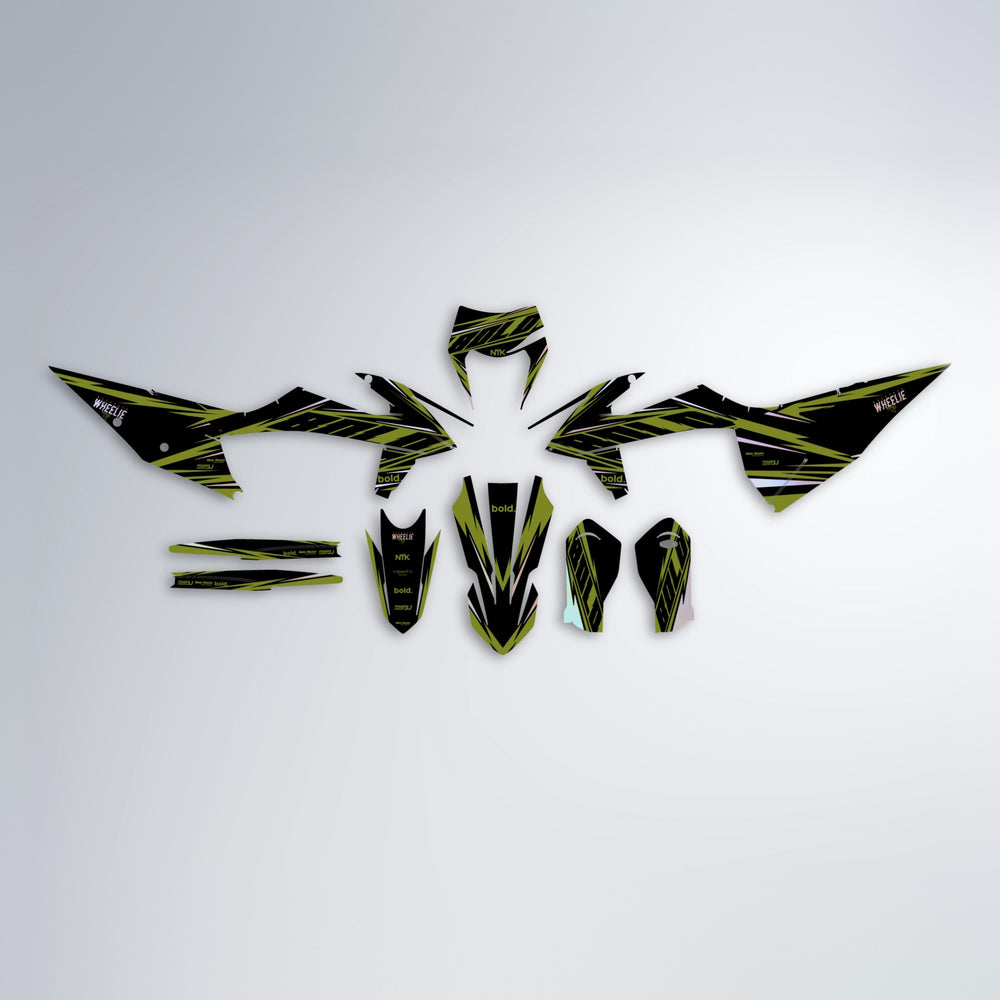 NTK V2 graphics kit parts layout in Olive