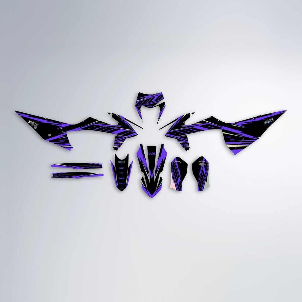 NTK V2 graphics kit parts layout in Purple