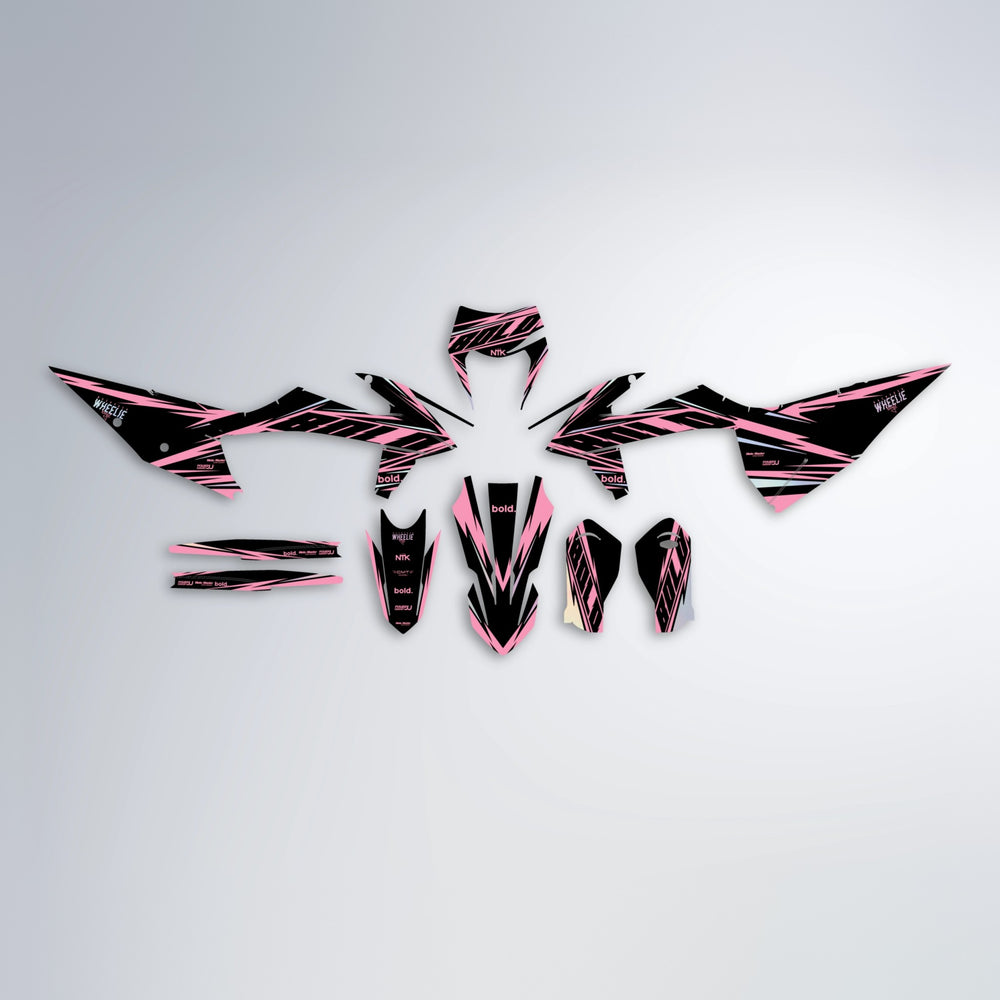 NTK V2 graphics kit parts layout in Sakura Pink