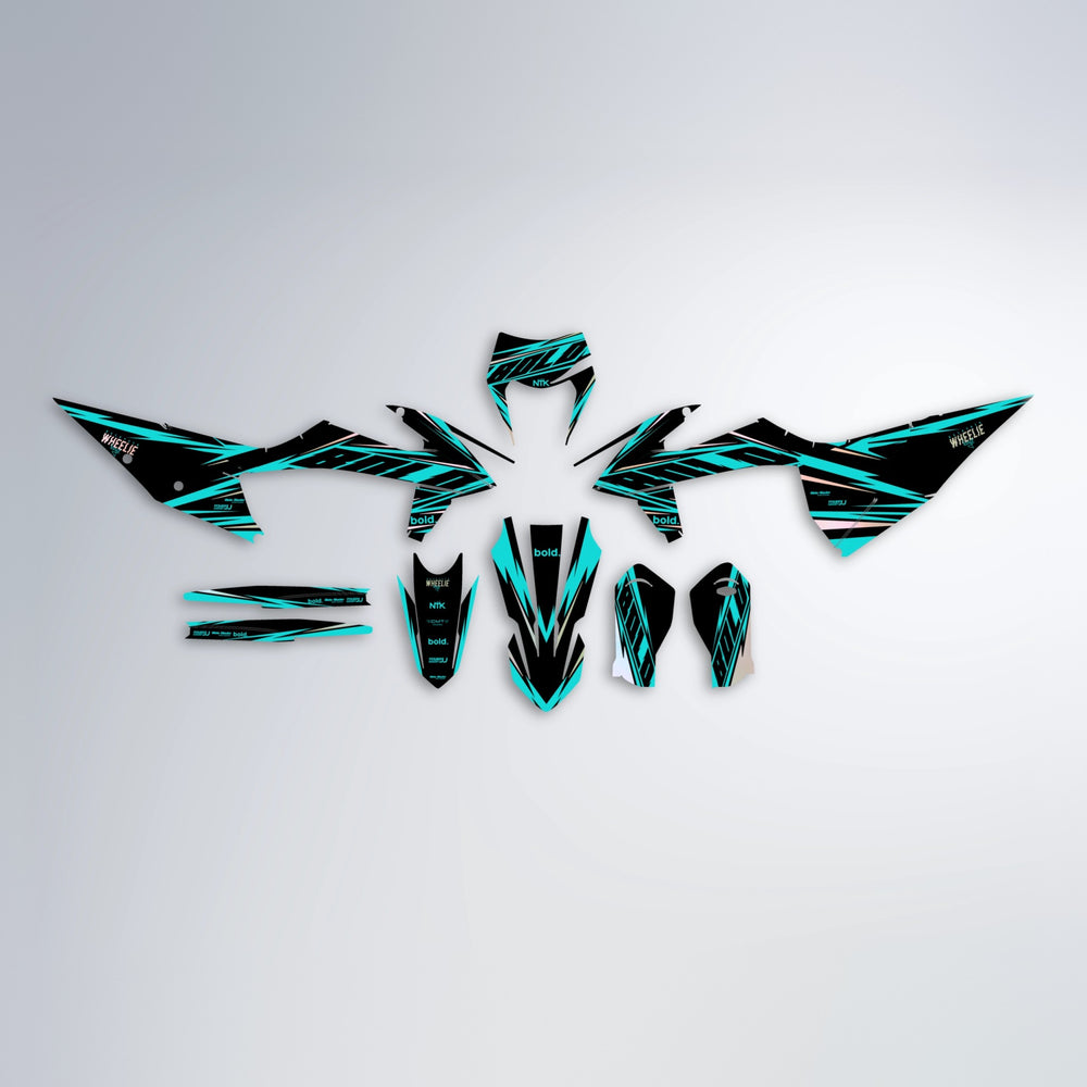 NTK V2 graphics kit parts layout in Teal