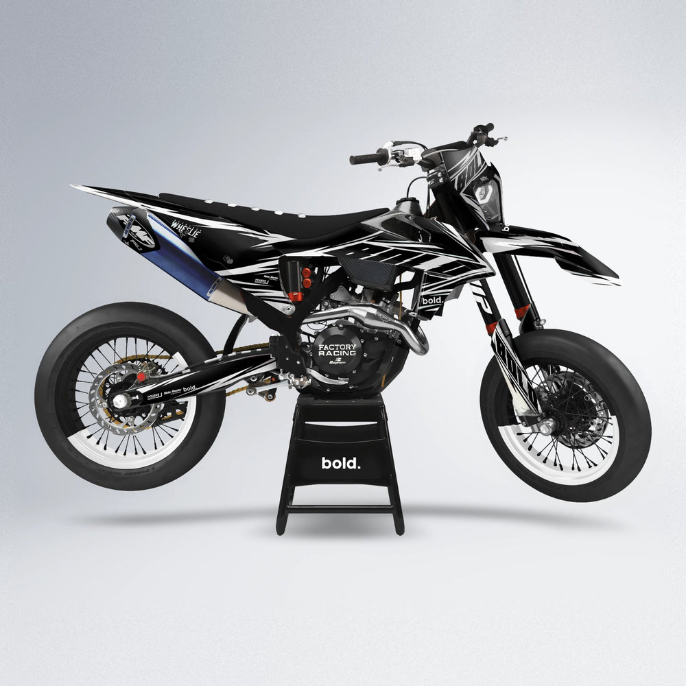 NTK V2 supermoto graphics kit in White