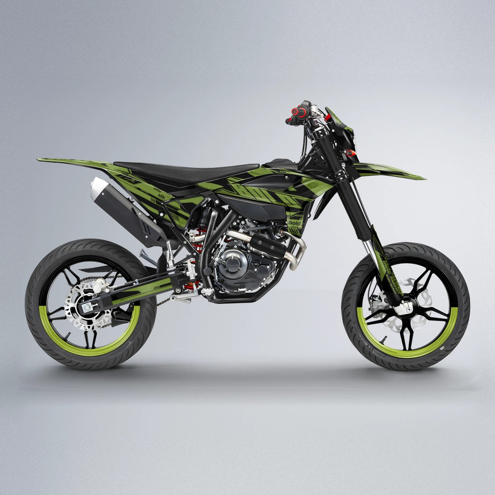 NTK V3 Beta supermoto graphics kit in Olive