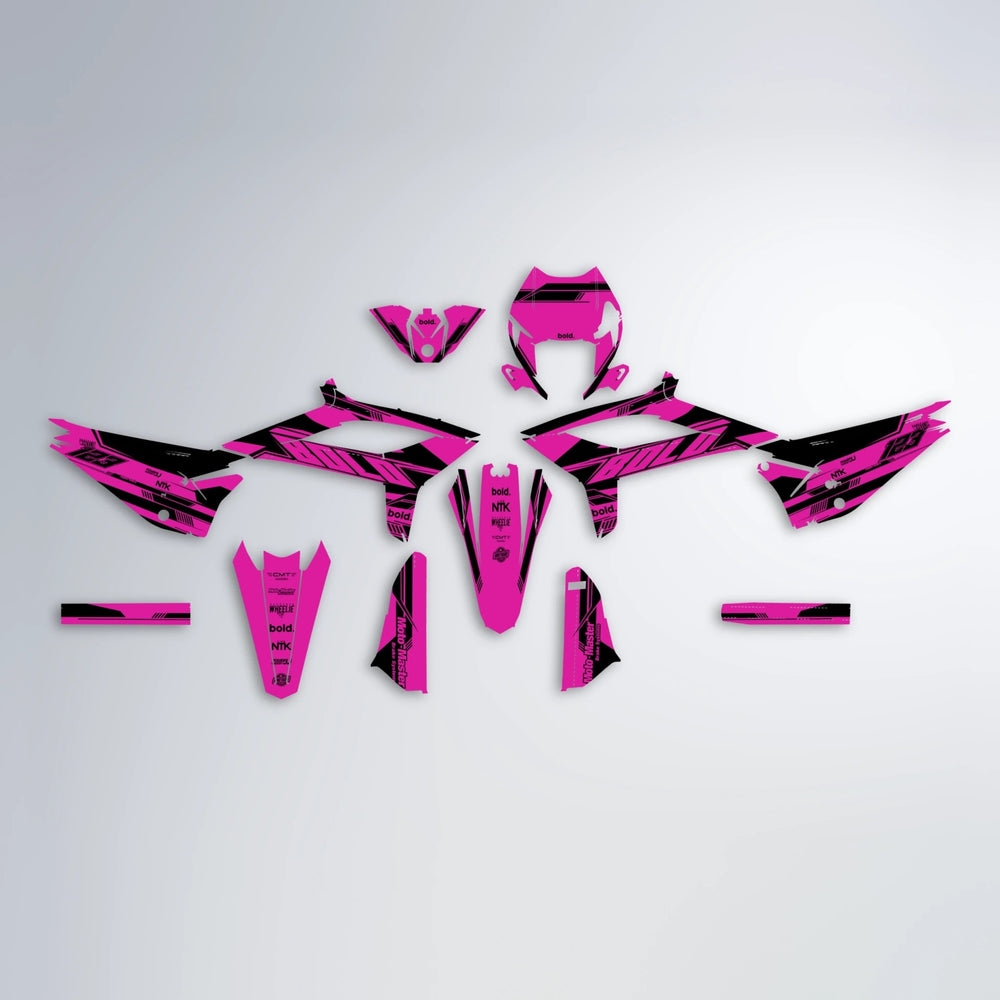 NTK V3 Beta graphics kit parts layout in Pink