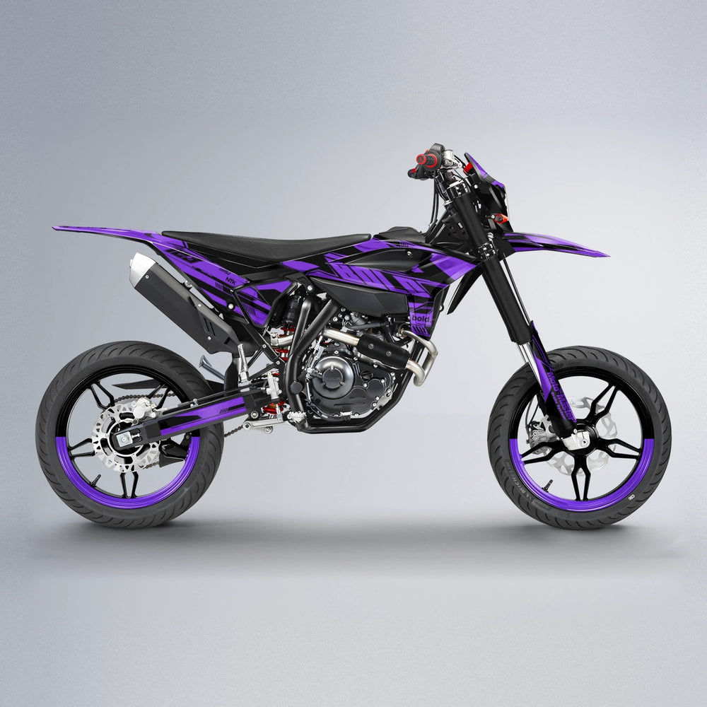 NTK V3 Beta supermoto graphics kit in Purple