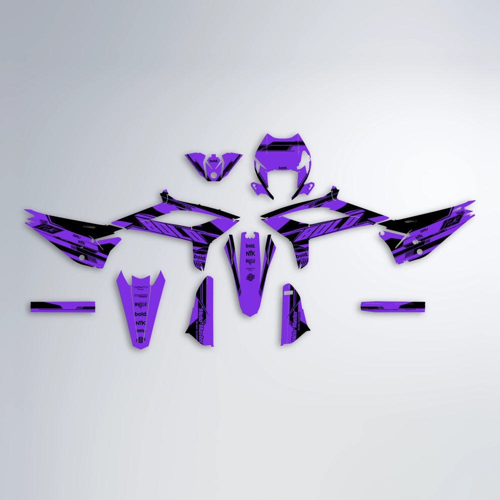 NTK V3 Beta graphics kit parts layout in Purple