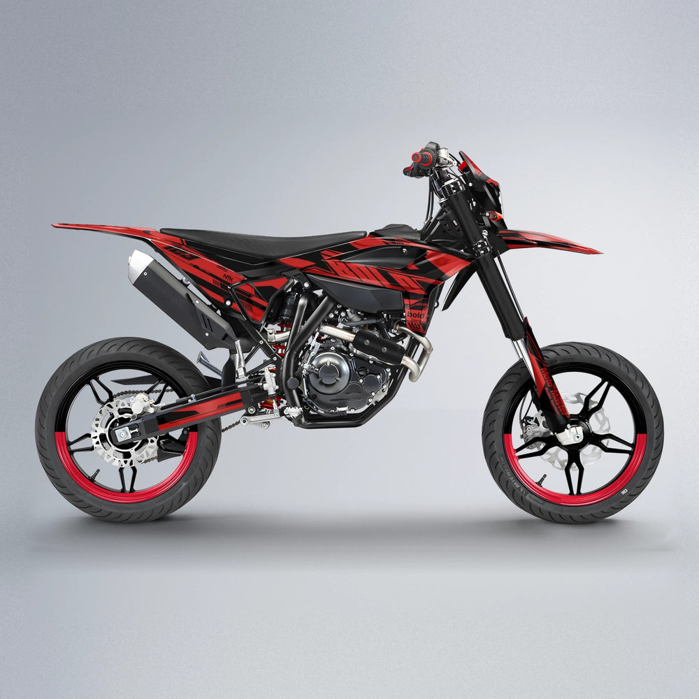 NTK V3 Beta supermoto graphics kit in Red