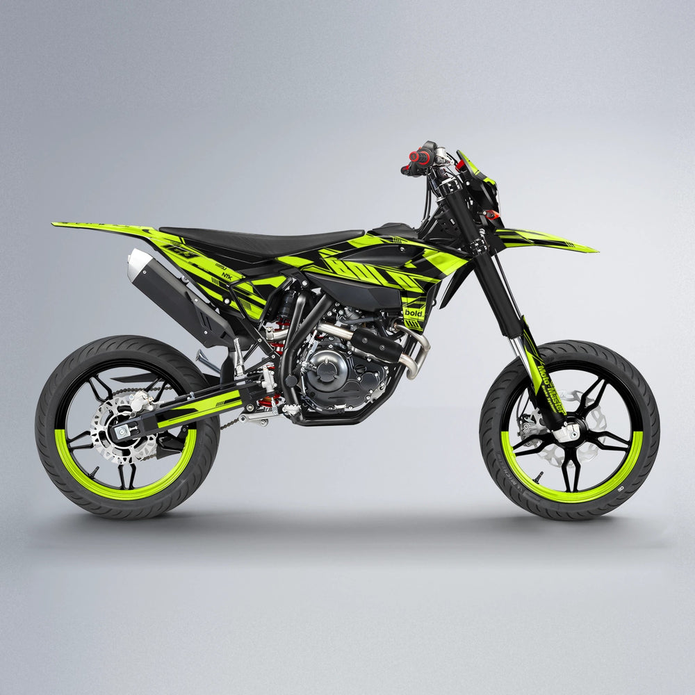 NTK V3 Beta supermoto graphics kit in Yellow