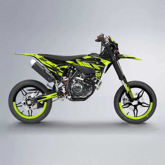 NTK V3 Beta supermoto graphics kit in Yellow