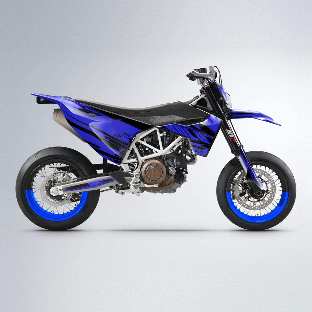 NTK V3 Husqvarna 701 supermoto graphics kit in Blue