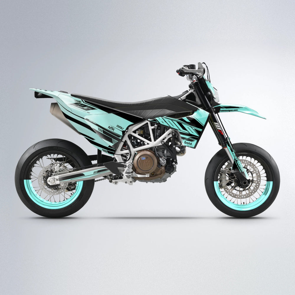NTK V3 Husqvarna 701 supermoto graphics kit in Mint