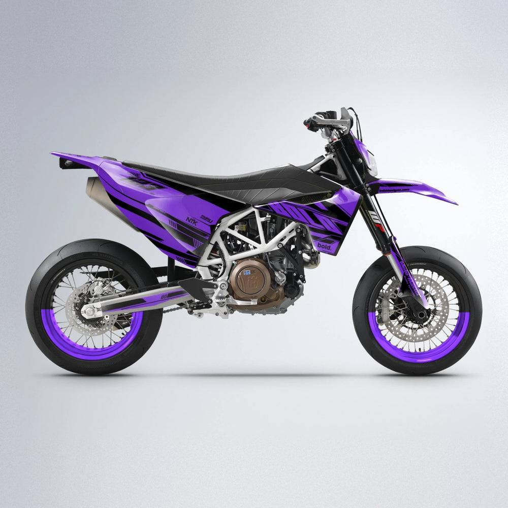 NTK V3 Husqvarna 701 supermoto graphics kit in Purple