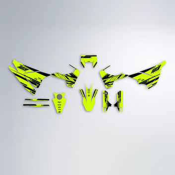 NTK V3 Husqvarna 701 graphics kit parts layout in Yellow