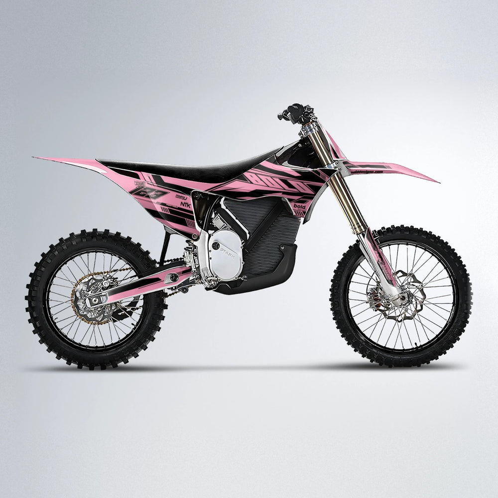NTK V3 Stark Varg MX motocross graphics kit in Sakura Pink