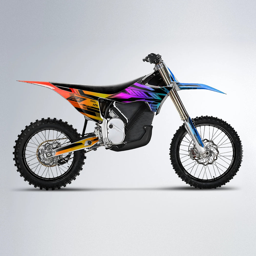 NTK V3 Stark Varg MX motocross graphics kit in Sunset Fade
