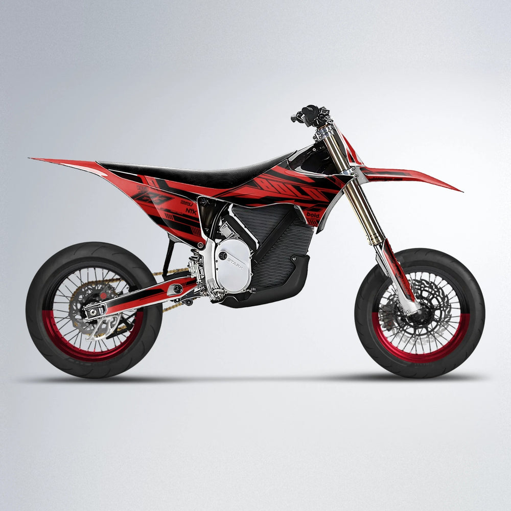 NTK V3 Stark Varg SM supermoto graphics kit in Red