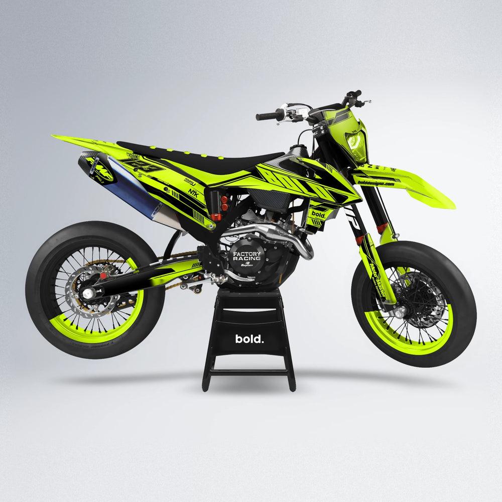 NTK V3 supermoto graphics kit in Custom Colour