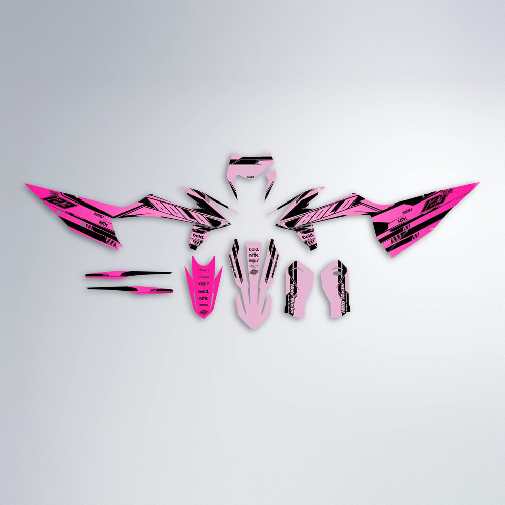 NTK V3 graphics kit parts layout in Flamingo