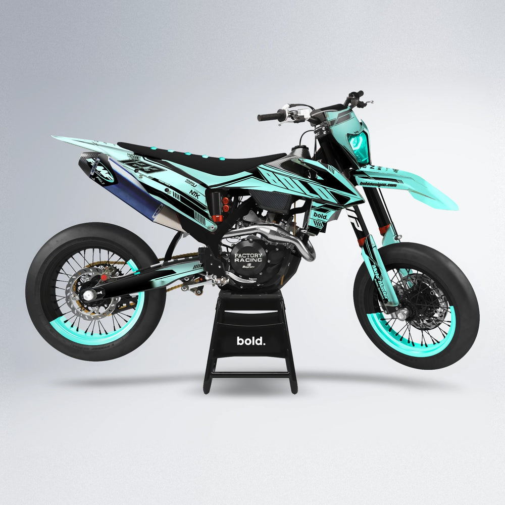 NTK V3 supermoto graphics kit in Mint