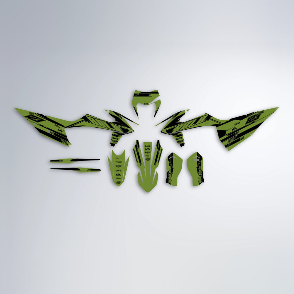 NTK V3 graphics kit parts layout in Olive