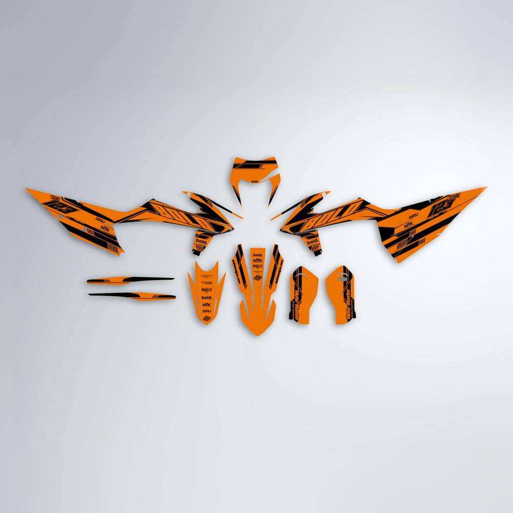 NTK V3 graphics kit parts layout in Orange
