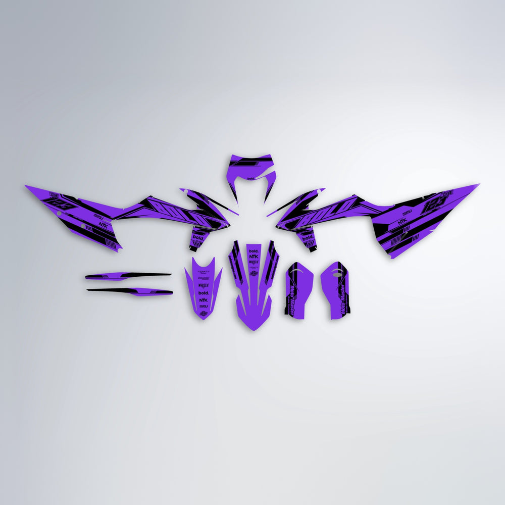 NTK V3 graphics kit parts layout in Purple