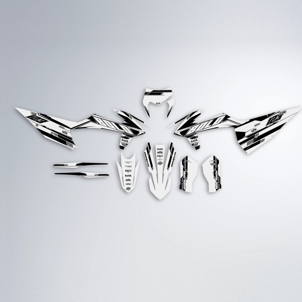 NTK V3 graphics kit parts layout in White