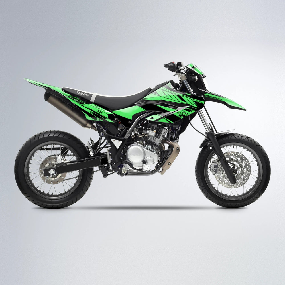 NTK V3 Yamaha WR 125X supermoto graphics kit in Green