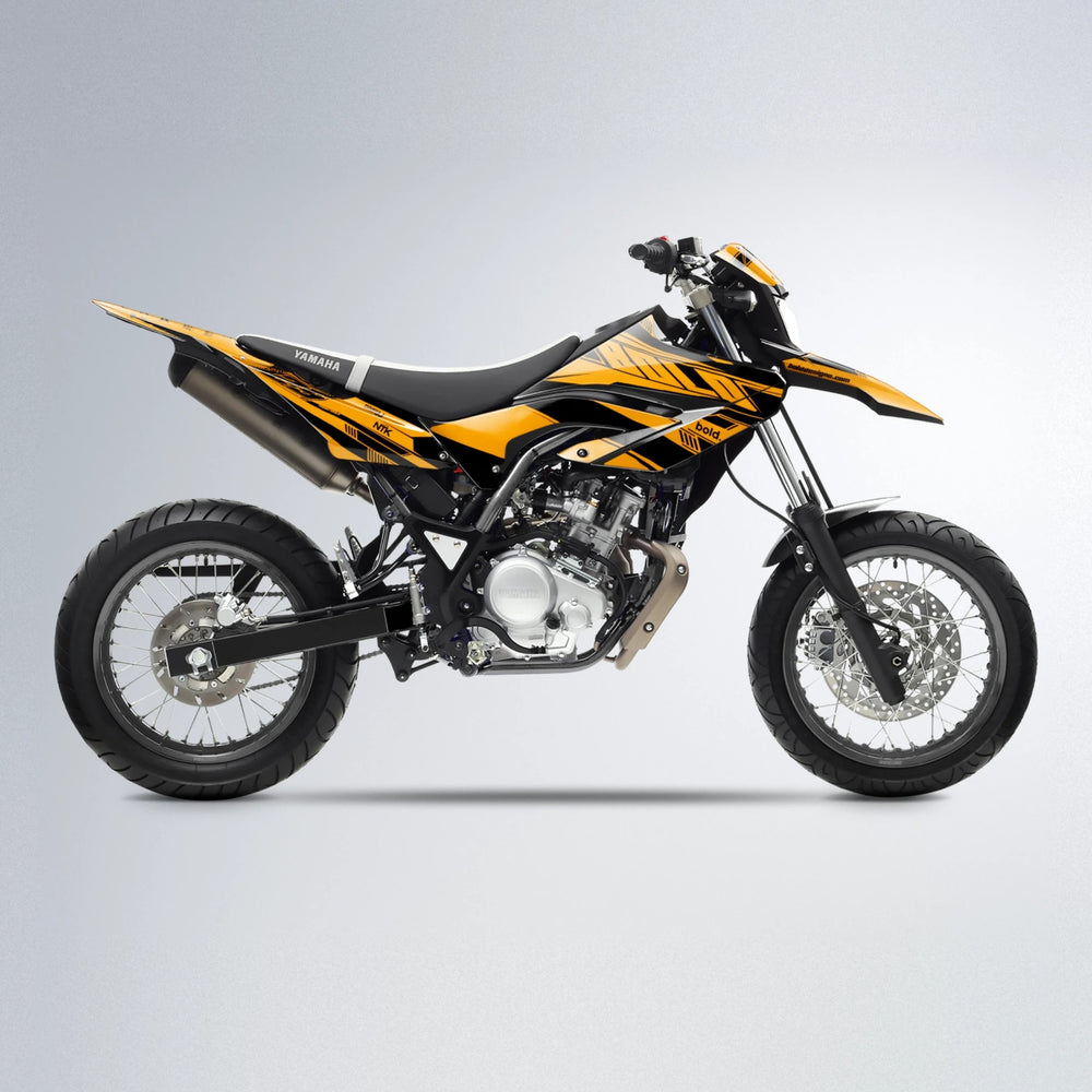 NTK V3 Yamaha WR 125X supermoto graphics kit in Orange