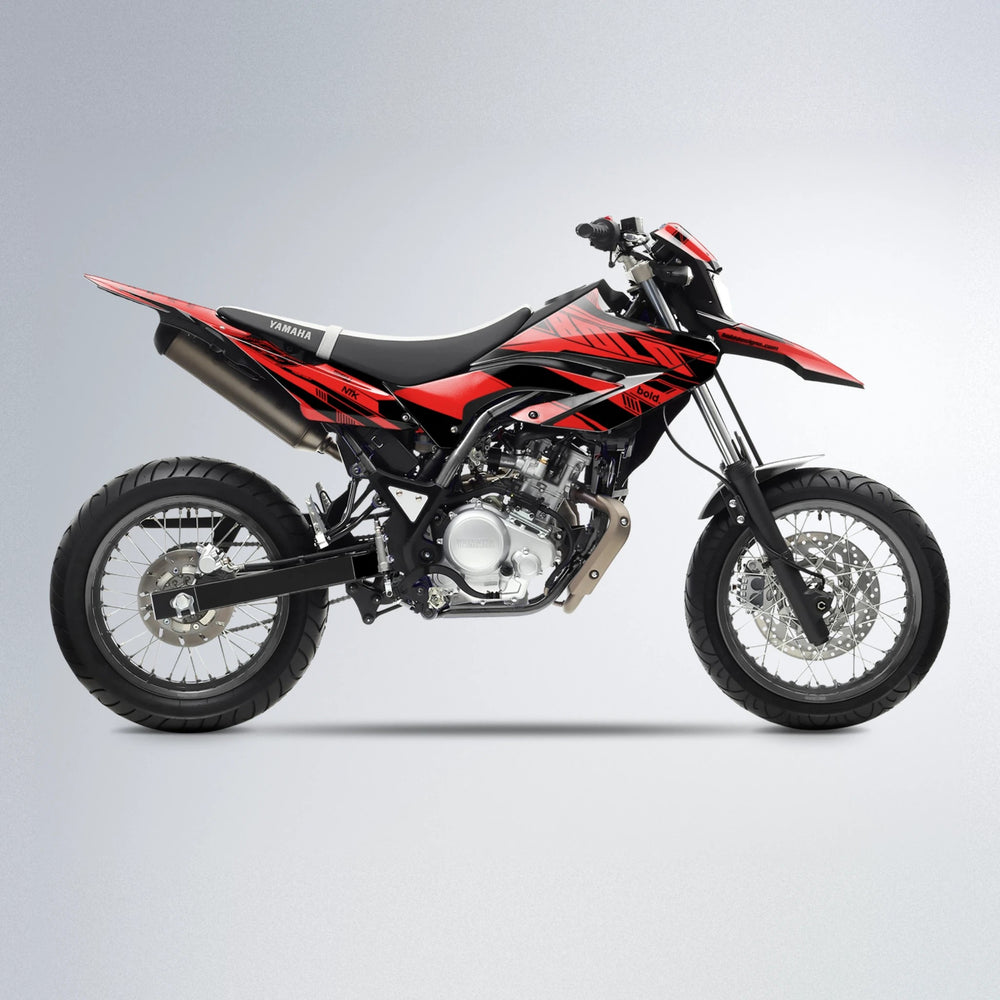 NTK V3 Yamaha WR 125X supermoto graphics kit in Red