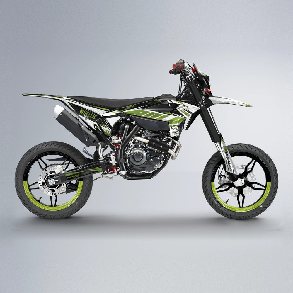 NTK V4 Beta supermoto graphics kit in Olive