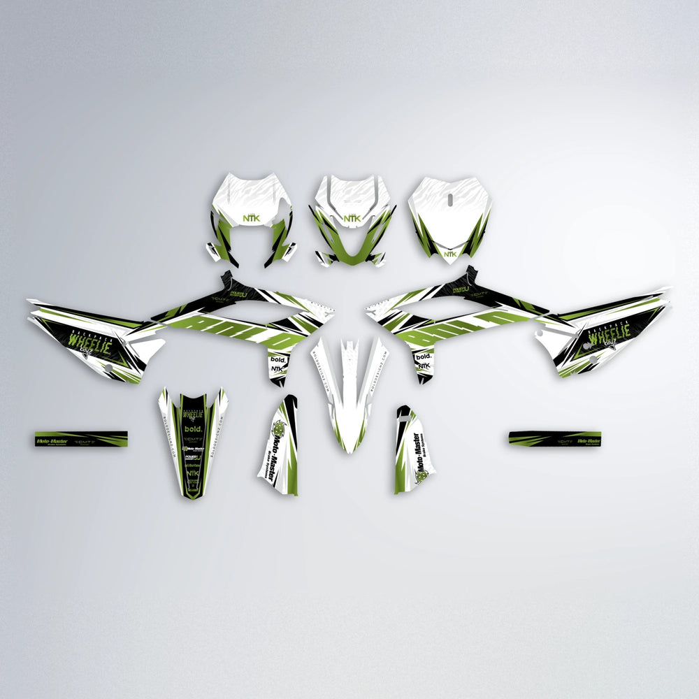 NTK V4 Beta graphics kit parts layout in Olive