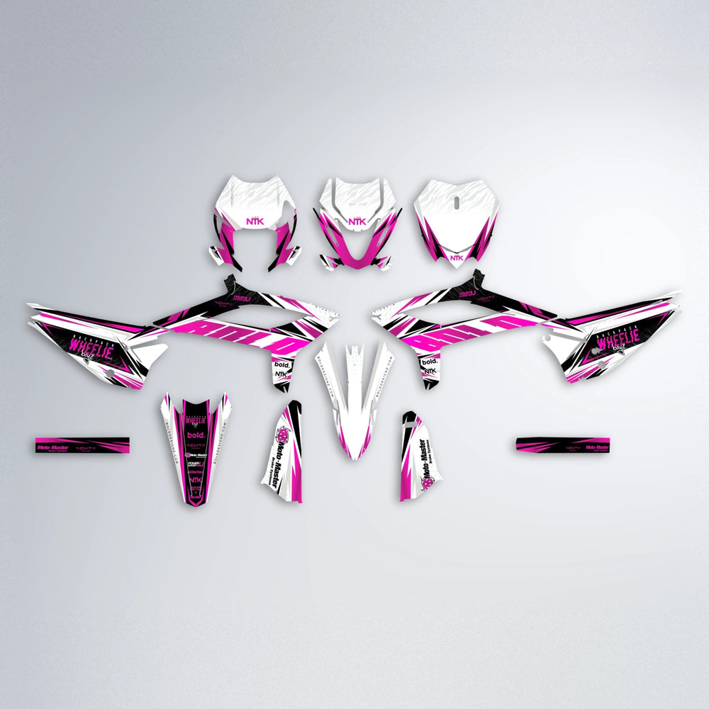 NTK V4 Beta graphics kit parts layout in Pink