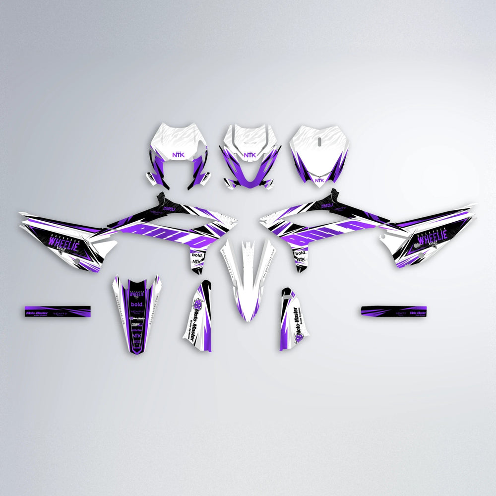 NTK V4 Beta graphics kit parts layout in Purple