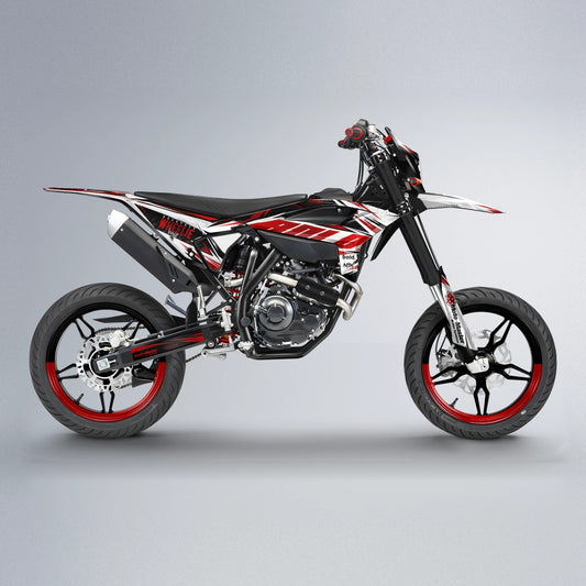NTK V4 Beta supermoto graphics kit in Red