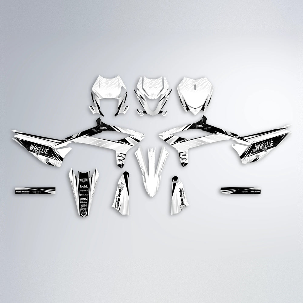 NTK V4 Beta graphics kit parts layout in White