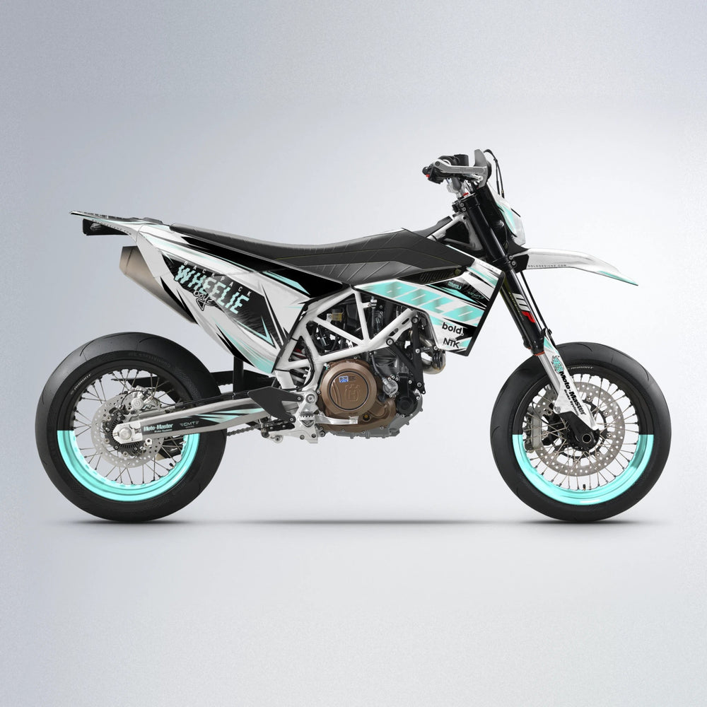 NTK V4 Husqvarna 701 supermoto graphics kit in Mint